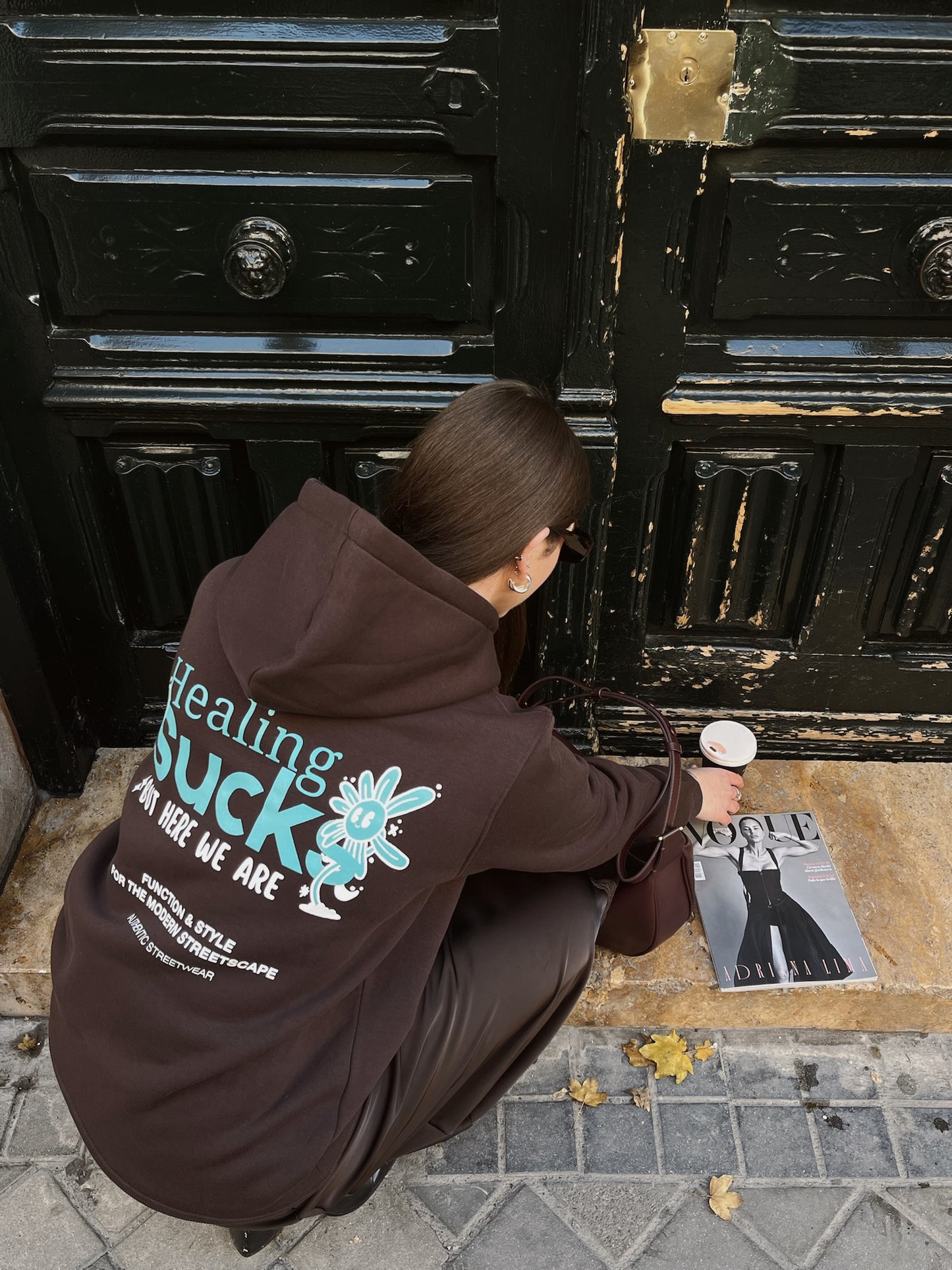 Sudadera DROP 002 / "Healing sucks but here we are"