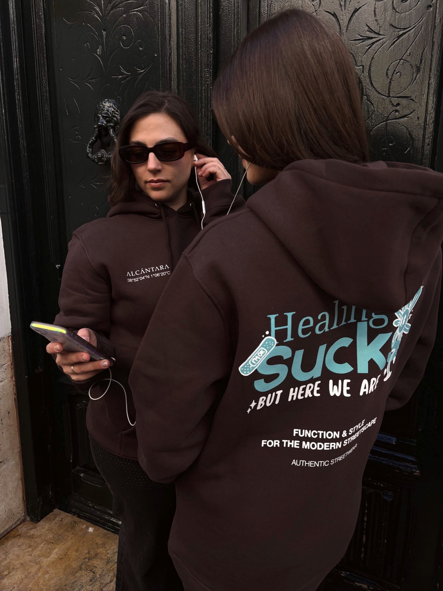 Sudadera DROP 002 / "Healing sucks but here we are"